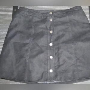 Velvet mini skirt